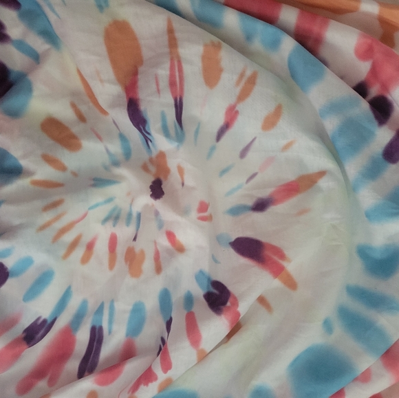 Tye dye Crop top midi dress size large - Picture 6 of 9